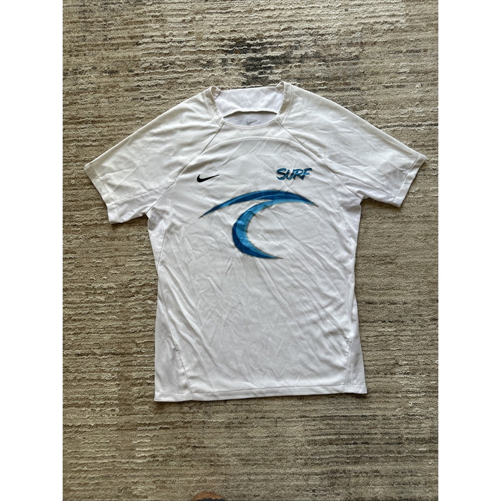Nike Dri-FIT Strike III Soccer Jersey White Size M DR0890-100 Logo Breathable
